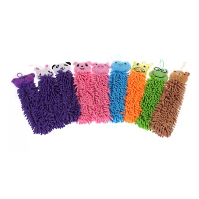 Multi-functional High Absorbent Children Cartoon Microfiber Chenille Hand Towel