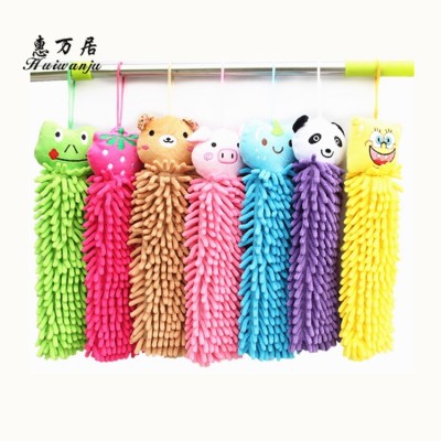 Super Absorbent Kids Cute Animal Microfiber Multi-purpose Kitchen Hanging Cleaning Cloth Hand Towel